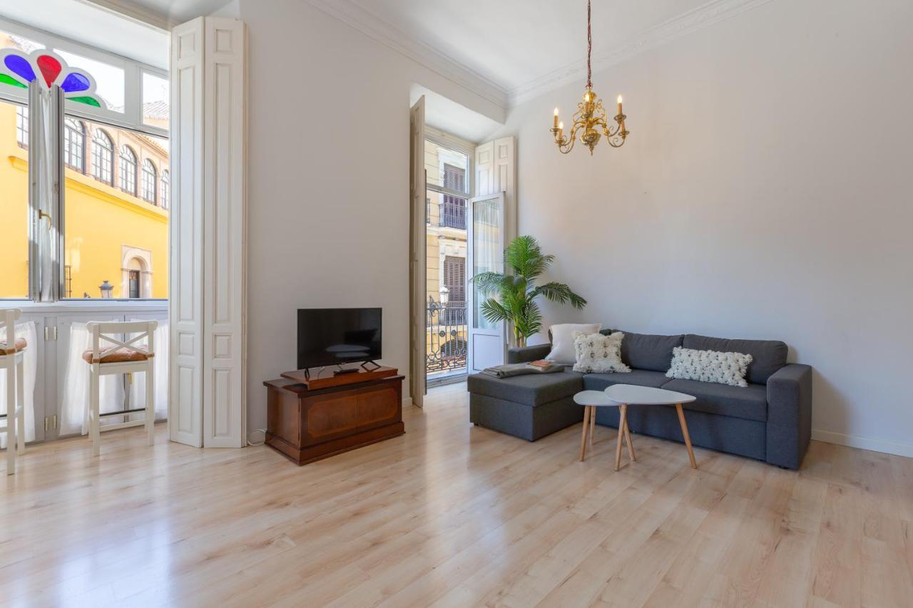 Luminoso Apartamento De Dos Habitaciones Con Vistas A Las Catedral Málaga Eksteriør billede