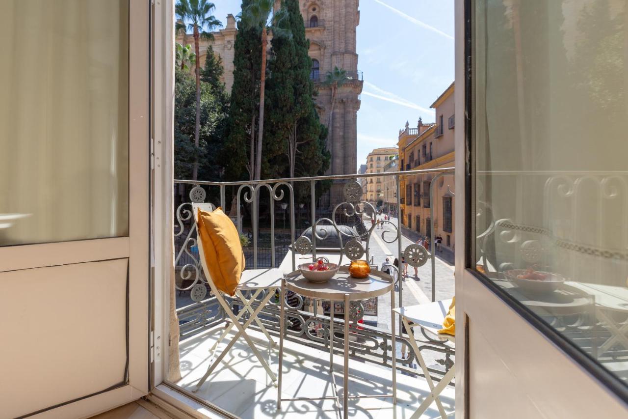 Luminoso Apartamento De Dos Habitaciones Con Vistas A Las Catedral Málaga Eksteriør billede
