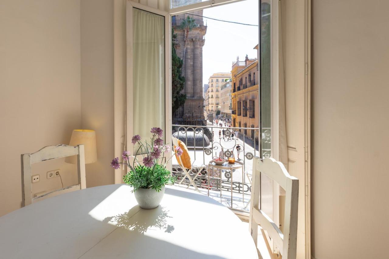 Luminoso Apartamento De Dos Habitaciones Con Vistas A Las Catedral Málaga Eksteriør billede