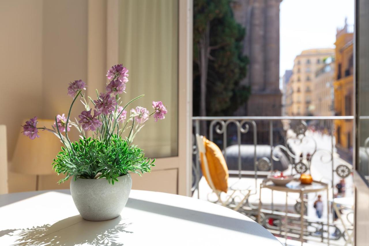 Luminoso Apartamento De Dos Habitaciones Con Vistas A Las Catedral Málaga Eksteriør billede