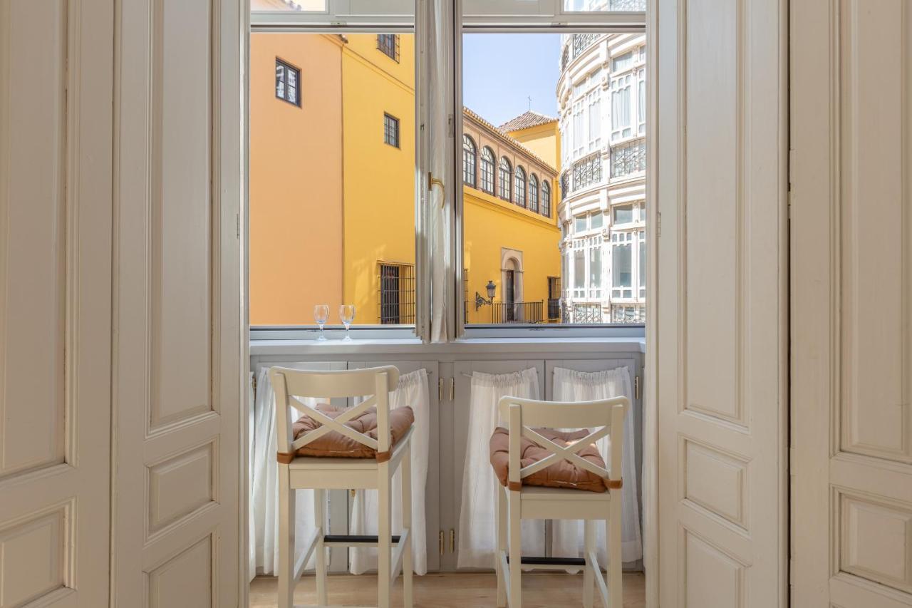 Luminoso Apartamento De Dos Habitaciones Con Vistas A Las Catedral Málaga Eksteriør billede